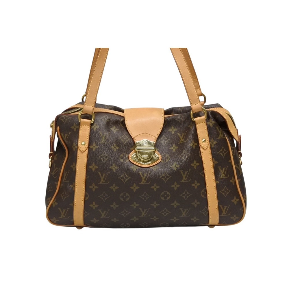 Louis Vuitton Monogram Shoulder Canvas Stresa Bag Brown